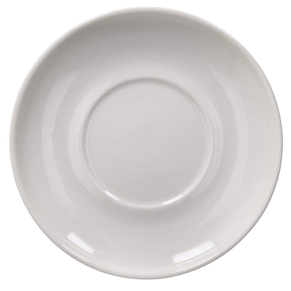 Tognana Edge, coffret de 6 tasses à café avec soucoupe 90 ml, New Bone China, blanc