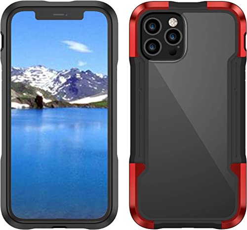 Coque iPhone 12 antichoc anti-jaunissement protection fine 360 rouge rigide