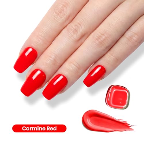 Image of Beetles Red Gel Polish - My Signature 15ML /0.51Fl Oz, Bright Red Gel Nail Polish, Color-Matched Bottle, Soak-Off UV LED, Long-Lasting Holiday & Summer Nails Art for DIY Beginners & Salon Pros