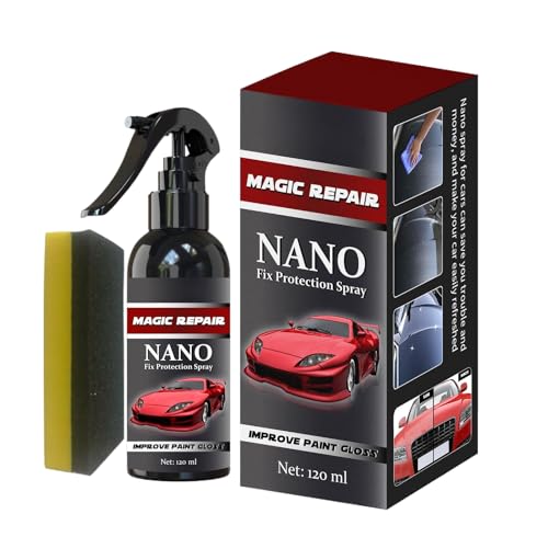 Spray de scellant pour voiture - 120 ml - Spray anti-rayures pour véhicules - Accessoires d'entretien avec protection durable et outils de nettoyage pour l'entretien quotidien du véhicule