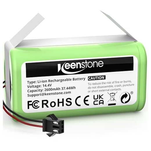 Keenstone Batería de Reemplazo para Conga 990 Excellence, 14.4V 2600mah Li-Ion, Compatible con Conga 950 1090 1790 1990 DEEBOT N79S N79 DN622 Eufy RoboVac 11 11S 30 30C 12 35C IKOHS NETBOT S14 S15
