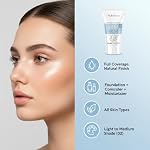FARMASi BB Cream Beauty Balm, Tinted Moisturizer with SPF 15, Lightweight Matte Finish, Buildable Coverage Face Makeup, 1.7 fl oz, 02 Light to Medium - Image 5