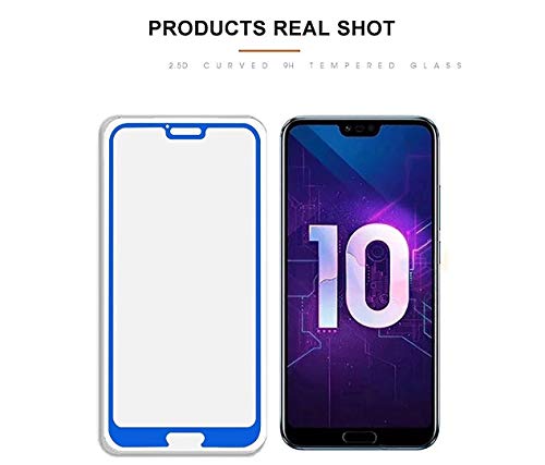 Image of Screen Protector for Huawei Honor 10 (Blue) Tempered Glass Edge-to-Edge 6D Screen Guard With Installation Kit