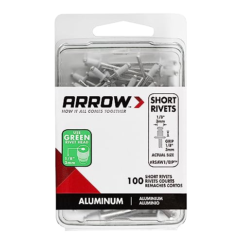 Arrow Fastener RSAW1/8IP Short Aluminum 1/8-Inch Pop Rivets thumb #2