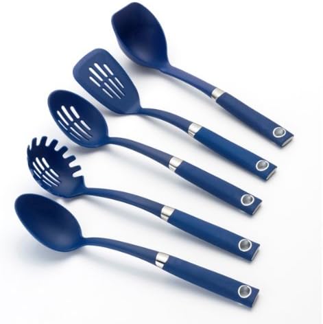 Rachael Ray Tools & Gadgets 5-Piece Nylon Tool Set, Blue
