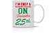 I'm Only A Morning Person on December 25th - Funny Christmas Morning Mug - 11OZ Coffee Mug - Holiday Mugs – Cute Xmas Mug, Funny Christmas Mug - Perfect Gift for the Holidays- By AW Fashions