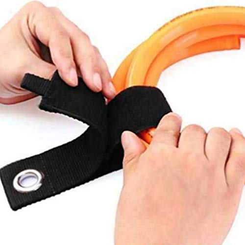 DOITOOL 6 peças cintos de amarração de 50180 mm preto com fivelas correia de amarrar para bolsa de b