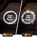 Murimt 3 Circles of 160 Rhinestones Bling Car Push Start Button Cover Accessories for Women - Emblem Sticker Decoration Ring & Knob