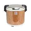 Thunder Group SEJ21000 Rice Warmer, Electric, 50 Cup Capacity, 15-1/2 Dia. x 15-1/4H, Non-Stick Inner Pot, Spatula Included, up to 12 Hour Hold time, Stainless Steel Hinge