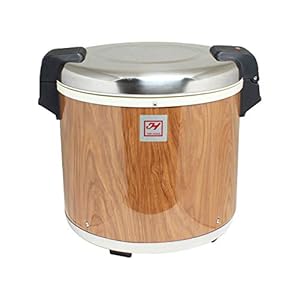Thunder Group SEJ21000 Wood Grain 50-Cup (Uncooked) 100-Cup (Cooked) Rice Warmer