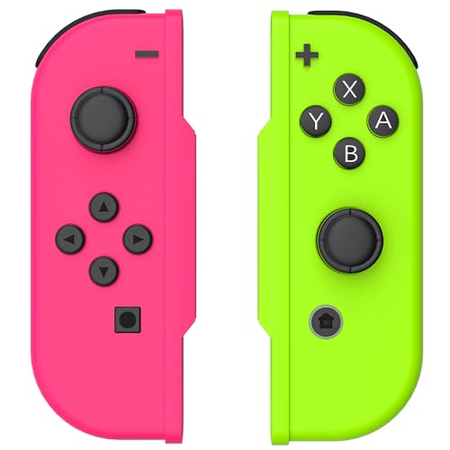Wireless Joypad Replacement for Switch Controllers, Left and Right Switch Controller Support Dual Vibration/Wake-up Function/Motion Control