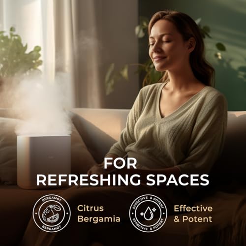 Image of 100% Pure Bergamot Essential Oil - 0.34 Fl Oz - Bergamot Oil for Hair, Skin, Diffuser, Aromatherapy & DIY Candle Making Scent
