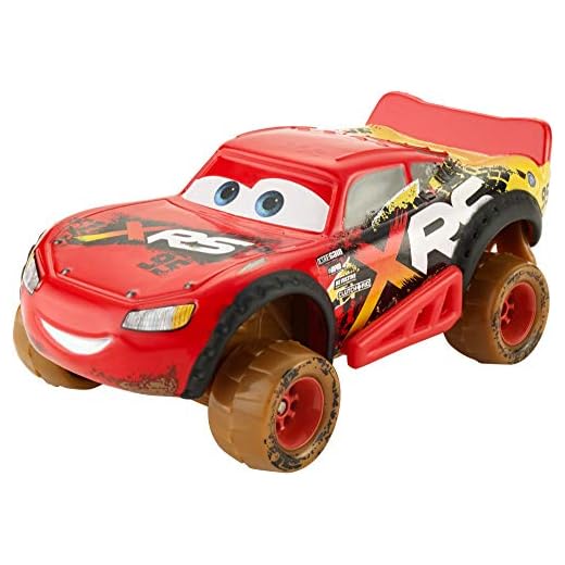 Disney Cars - Vehículo XRS Rayo McQueen, coches de juguetes niños +3 años (Mattel GBJ36)