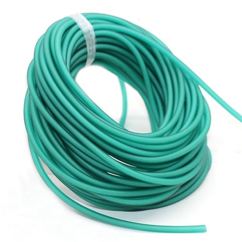 flexiable rubber Natural Latex Rubber Tube 3.2mm and 3.6mm Diameter Rubber Bands 10 meter drain elastic (Color : Fluorescent blue, Size : ID 3mm x 6mm)