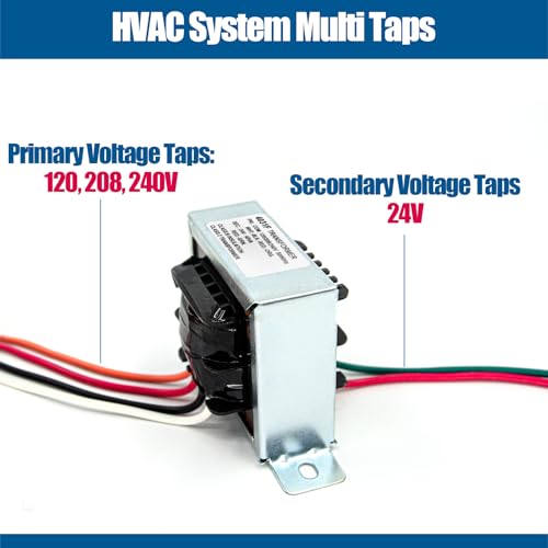 24v 40va control transformer 40va primary 120 208 240v secondary 24v hvac furnace multi tap with foot mount