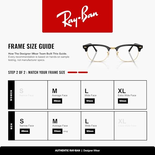 Image of Ray-Ban RX5154 Clubmaster Square Eyeglasses for Men for Women