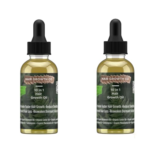 10 in 1 Hair Growth Oil (2 Oz) | Formulated With African Chebe Powder For Extreme Hair Growth, 2 Fl Oz (Pack of 1)