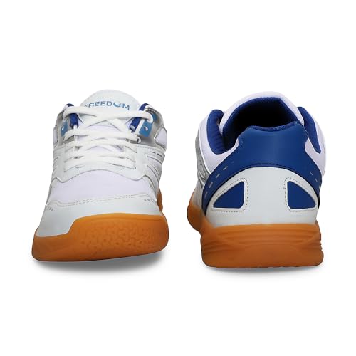 Image of Liberty Freedom S.Blue & White Tennis Shoes for Men - Memory Foam Lace-Up