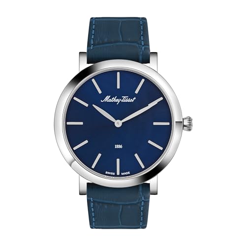 Image of Mathey-Tissot Swiss Made Blue Dial Classic Men's Watch - H7916ALBU