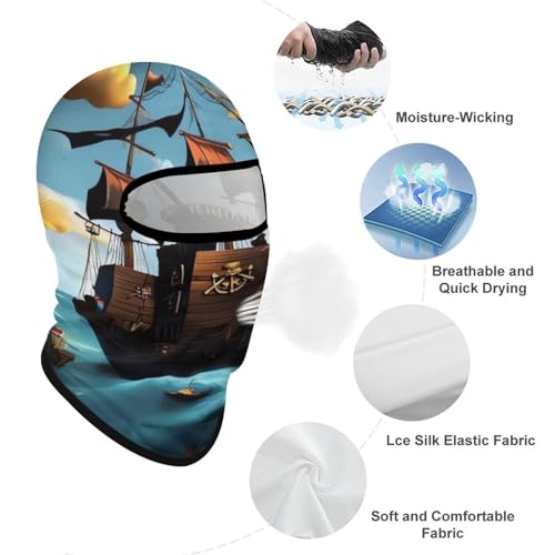 Balaclava Mask for Men Ski Mask for Women Cartoon Ship Full Face Mask Face Cover for Cycling miniatura 3