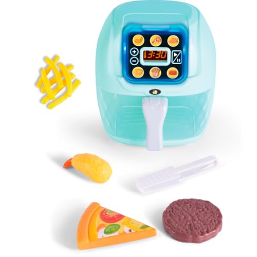 TACHAN - Freidora de Aire de Juguete con Luces y Sonidos - Botones interactivos - Incluye Accesorios - Juego de imitación Educativo (CPA Toy Group 782T01002)