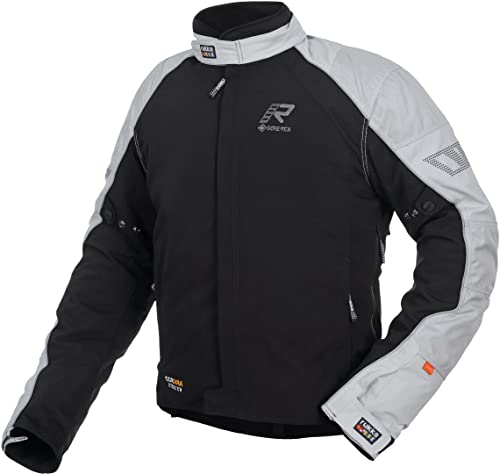 Rukka Comfo-R GTX Chaqueta textil para moto, negro/gris claro, talla 60