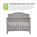 Soho Baby Chandler Premium 4-in-1 Convertible Crib, Stone Wash, GreenGuard Gold Certified