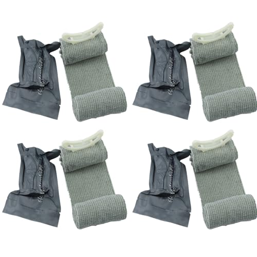 Bandages israéliens, 4 pièces de bandage de compression en nylon 56 pieds x 4 pouces, garrot d'urgence portable pour plaie d'urgence, premiers secours, bandage compression, garrot
