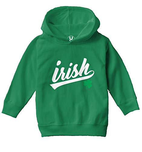 Irish Script - Shamrock Four Leaf Clover Toddler/Youth Fleece Hoodie2