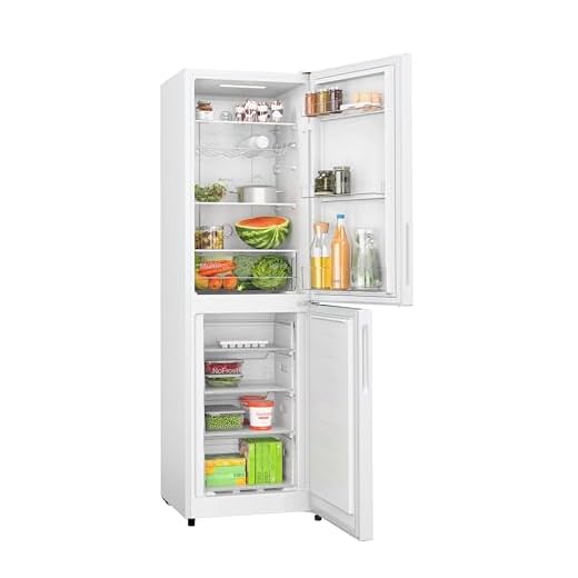 Bosch Home & Kitchen Appliances Bosch KGN27NWEAG Series 2, Free-standing Fridge Freezer with NoFrost, MultiBox LED Lighting 182.4x55 cm