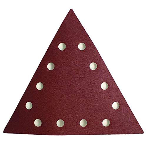 Feider - Abrasif Triangulaire 100gr pour Ponceuse - Lot de 10 - Accessoires et Consommables Outillage - se Place et se Remplace Facilement pour Poncer Facilement - Travaux de Finition - ABT100