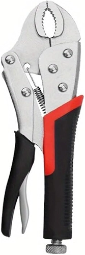 Alicate de trava de 12,7 cm, ponta curvada, ponta longa, ferramentas de soldagem multifuncionais