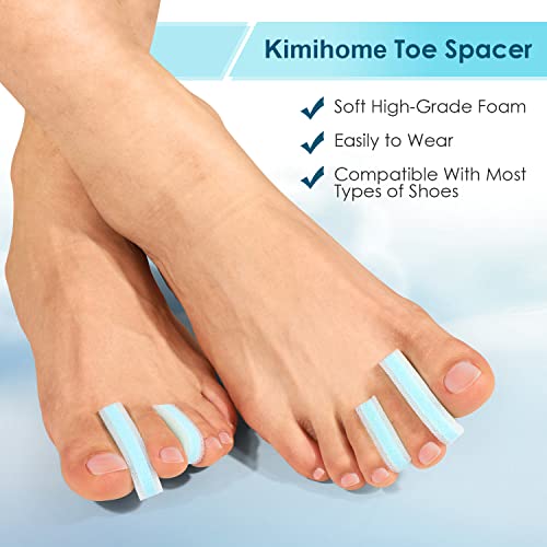Kimihome 12 Packs Foam Toe Separator，Toe Gasket-Redress Overlapping Toes, Prevent Friction And Release Pressure, Relieve The Pain Caused By Bunions #TOP1