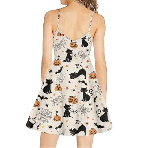 Image of Coloranimal Women's Summer Sleeveless Casual Swing Dresses with Loose Fit Beach Sundress