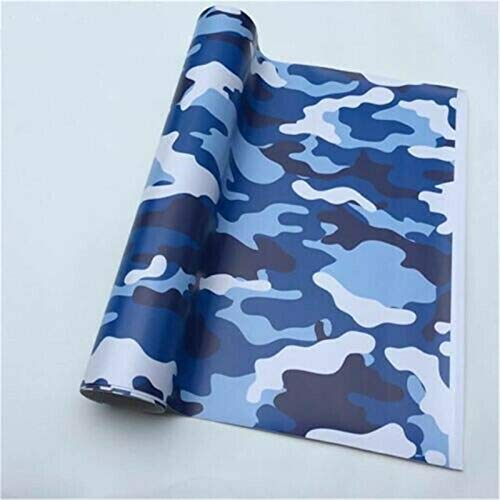 Nueva película de vinilo de camuflaje para coche de camuflaje tamaño 2 (152 x 30 cm, azul) Cover
