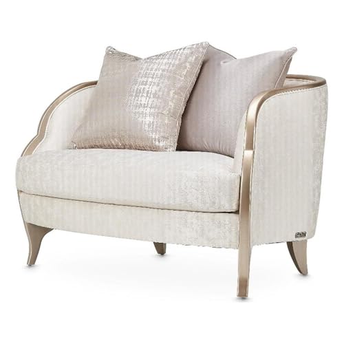 Sillón Curvo Jacquard Blanco Nube miniatura 1