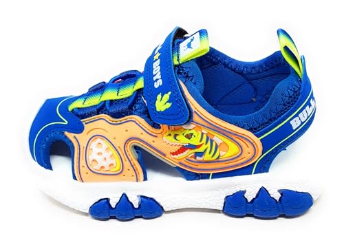 Sandales baskets Bull Boys DNCL5191 bleu clair contre la transpiration avec lumières