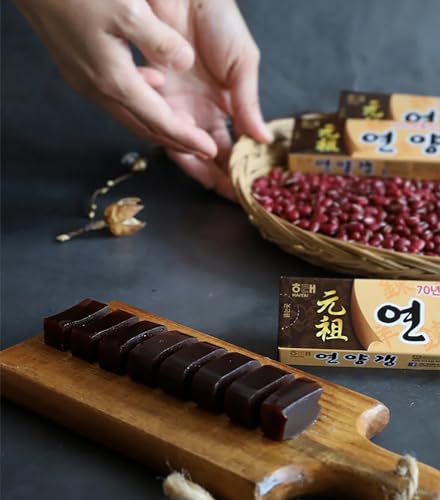 LENITH K-Food Sweet Red Bean Jelly 50g, Pack of 10, Korean Snack, Yokan, Yangeng Traditional Korean Dessert, 연양갱 - Image 5