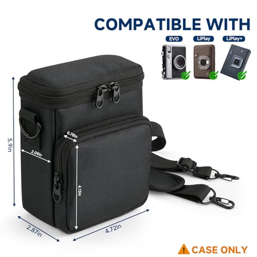 Funda de viaje para cámara Fujifilm Instax Mini EVO negra miniatura 3