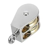 GLEAVI Heavy Duty Lift Pulley Block Wire Rope Crane Towing Wheel Easy Install Swivel Pulley for Home Industrial Use Safe Lifting