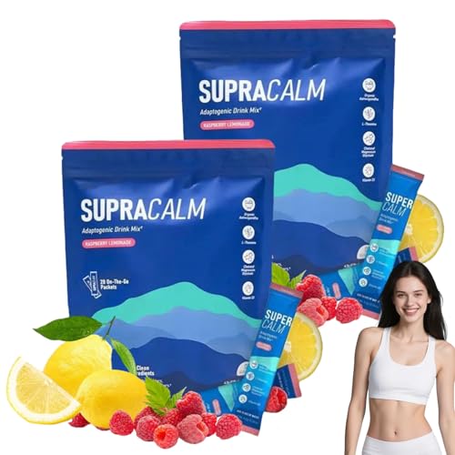 Super Cortisol, 20 unidades de Super Cortisol Drink, Polvo de cortisol Supercalm natural, aumentar la concentración, permanecer relajado y reducir el estrés de forma natura (2 pcs)