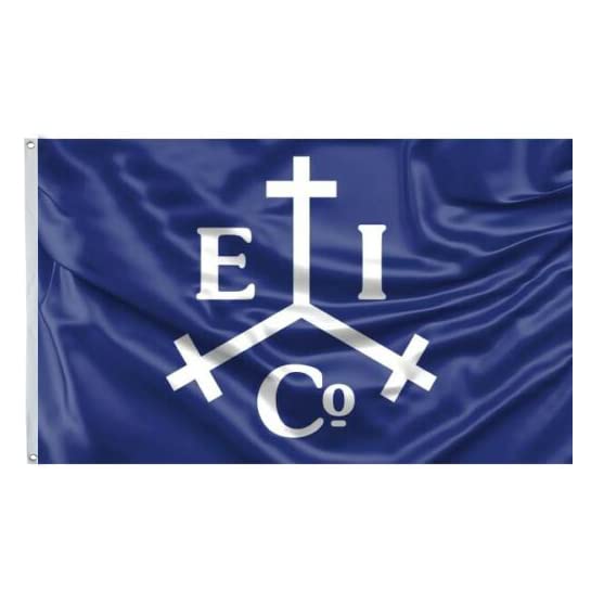 East India Trading Company Flag UV Fade Resistant Double Sided Printed and Double Stitched 150D Polyester 3x5ft banner (Blue) by Fyon - Used condition - US$13.61