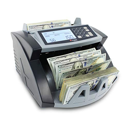 Cassida 5520 UV - USA Money Counter with UV/IR Counterfeit Detection - Bill Counting Machine w/ ValuCount, Add and Batch Modes - Large LCD Display & Fast Counting Speed 1,300 Notes/Minute - Thumbnail 4