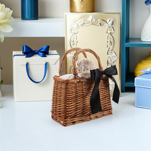 Bolso de ratán para verano y bodas VILLCASE rectangular 6