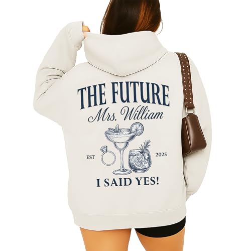 Custom Future Mrs I said Yes Shirt for Bride, Personalized Bride Hoodie, Wedding, Bridal Shower, Bachelorette, Wedding Gifts for Bride from Bridemaids