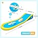 Inflatable Water Slide with Sprinkler for Kids,15FT waterslide with 2 Inflatable Surf Riders and Built-in Sprayer for Ages 6 and Up Backyard Summer Sprinkler and Splash Water Toy Outdoor Fun