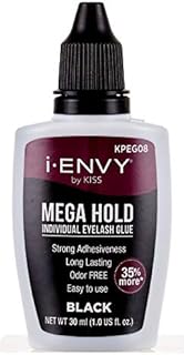 i Envy by KISS Mega Hold Individual Eyelash Adhesive Glue Black (KPEG08 - Black)