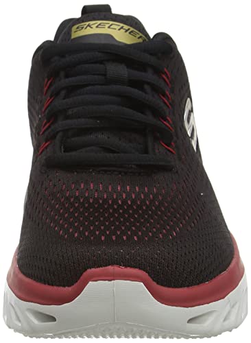 Tênis Glide-Step Sport - Wave Heat, Skechers, Masculino, Preto / Vermelho, 39