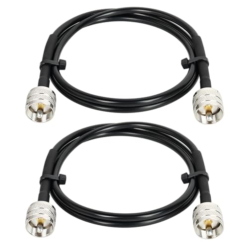 Câble coaxial CB RG58 UHF mâle PL259 0.9m pour radio amateur et compteur SWR