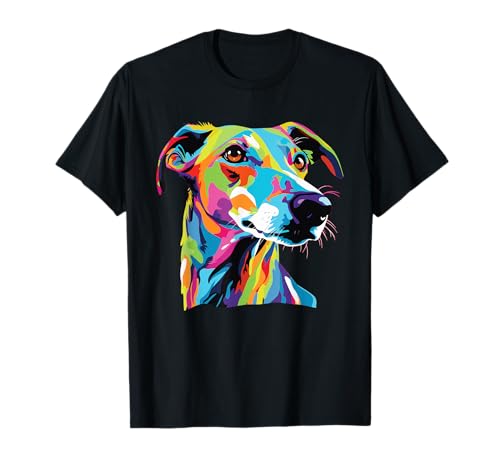 Watercolor Colorful Greyhound Dog T-Shirt
